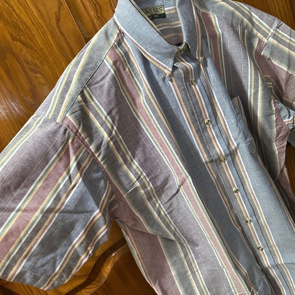 Men's Multicolor Striped Shirt Loafers by‎ Reed StJames Size XL - Picture 5 of 10